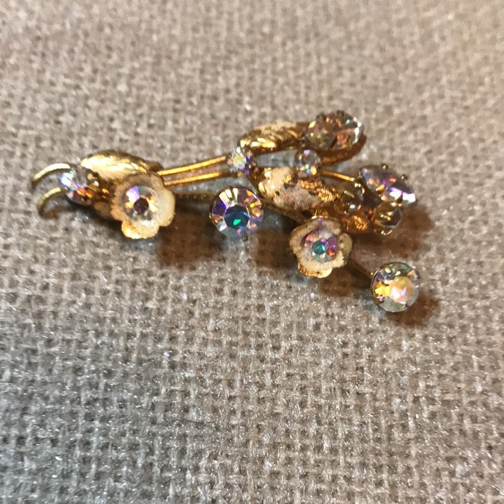 Austrian vintage Rhinestone Pin - Picture 7 of 12